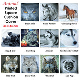 Horse Portrait Square Cushion Cover - Front View