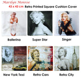 Marilyn Monroe Super Star Square Cushion Cover - Front View