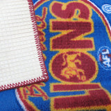 AFL Brisbane Lions Rubber Backed Floor Mat 55 x 85 cm - Side View