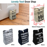 Door Stop Bag Navy Approx 0.98kg - Front View