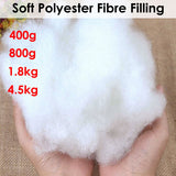 Soft Polyester Fiber Filling for Cushions, Pillows, Toys, and Crafts 800g