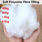 Soft Polyester Fiber Filling for Cushions, Pillows, Toys, and Crafts 800g
