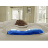 Mediflow Twin Pack Adjustable Floating Comfort Down Alternative Waterbase Pillows - Top-Down View