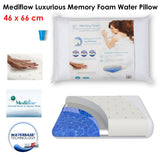 Mediflow Luxurious Memory Foam Water Pillow 46 x 66 cm - Front View