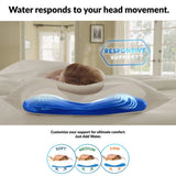 Mediflow Luxurious Memory Foam Water Pillow 46 x 66 cm - Top-Down View