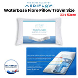Mediflow Travel Size Waterbase Fibre Pillow 33 x 53 cm - Front View