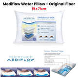 Mediflow Adjustable Waterbase Water Neck Pain Reduction Standard Pillow 51 x 71 cm - Front View