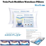 Mediflow Twin Pack Adjustable Waterbase Pillows - Front View