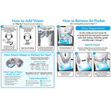 Mediflow Twin Pack Adjustable Waterbase Pillows - Top-Down View