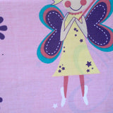 280TC Easy Care Kids Polyester Cotton Printed Quilt Cover Set Pink Fairies Single - Front View