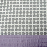 Brie Lilac Grey Quilt Cover Set QUEEN - Side View