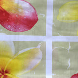 Floating Frangipani Quilt Cover Set Apple Green Single - Front View