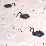 Swan Blush Quilt Cover Set Single - Front View