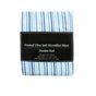Printed Microfiber Sheet Set Double Blue Lines