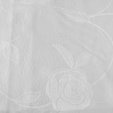 Jacquard Tablecloth Rosa White 135 x 180 cm - Side View
