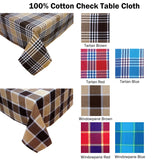 Check Table Cloth Tartan Red 180 x 180 cm - Front View