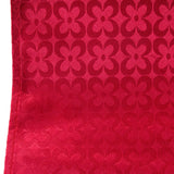 Cherry Floral Satin Jacquard Table Runner 30 x 160cm - Side View