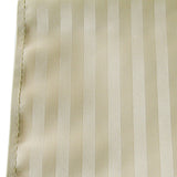 Self-striped Cream Satin Jacquard Table Runner 30 x 160cm - Side View