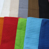 Random Pick Set of 6 100% Cotton Waffle Tea Towels - 50 x 70 cm - Side View