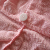 Set of 2 Magic Quick Dry Microfibre Hair Dryer Towels Pink + White - Side View
