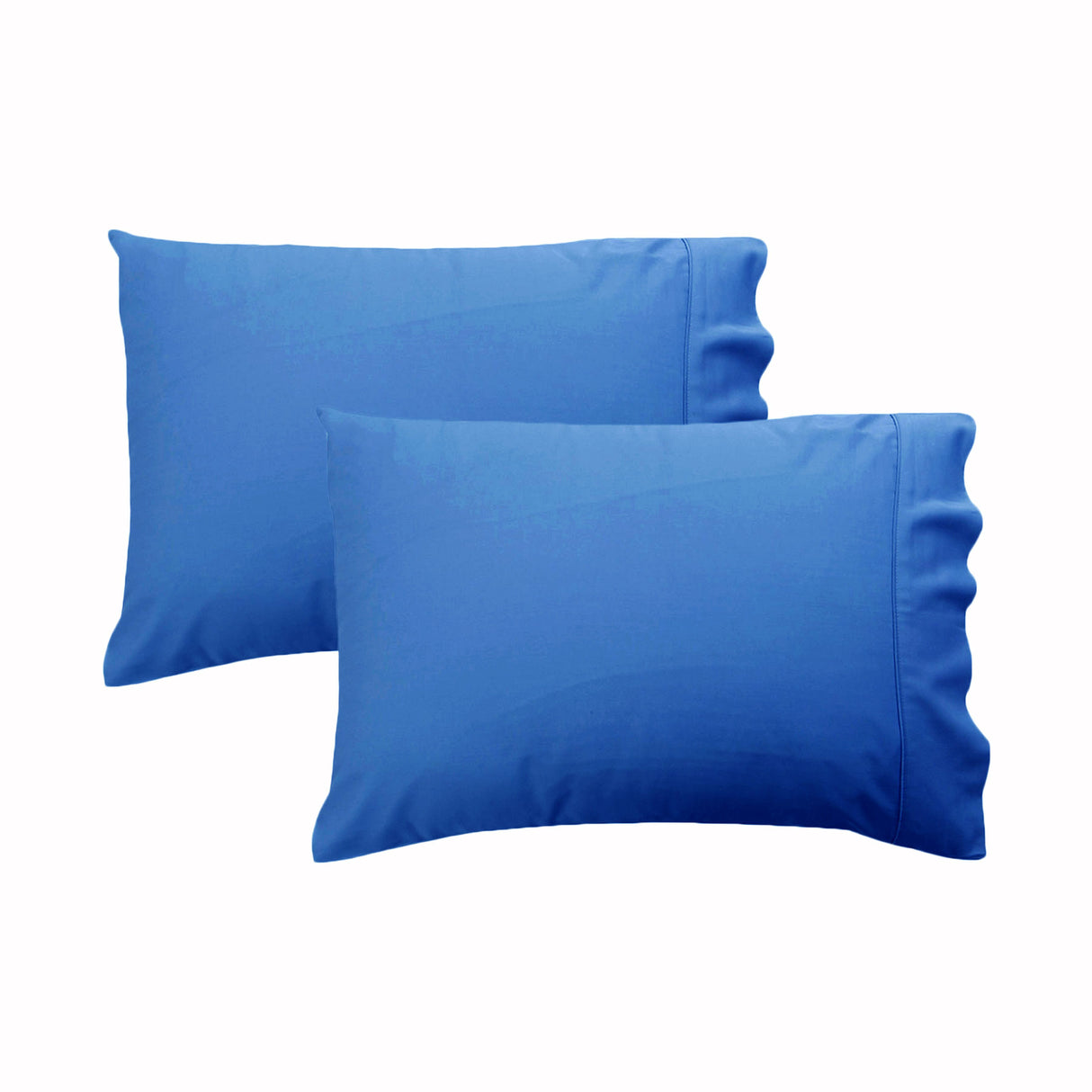 Luxury 280TC Solid Colour Percale Standard Pillowcases in Steel