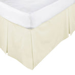 ASSUN Box Pleated Valance Ecru KING SINGLE