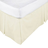 Ecru Box Pleated Valance for King Single Beds