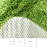 Sleim Set of 3 Bath Mat Set Green - Side View