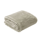 In 2 Linen 350GSM Plush Ultra Soft Velvet Touch Blanket Taupe King/Super King