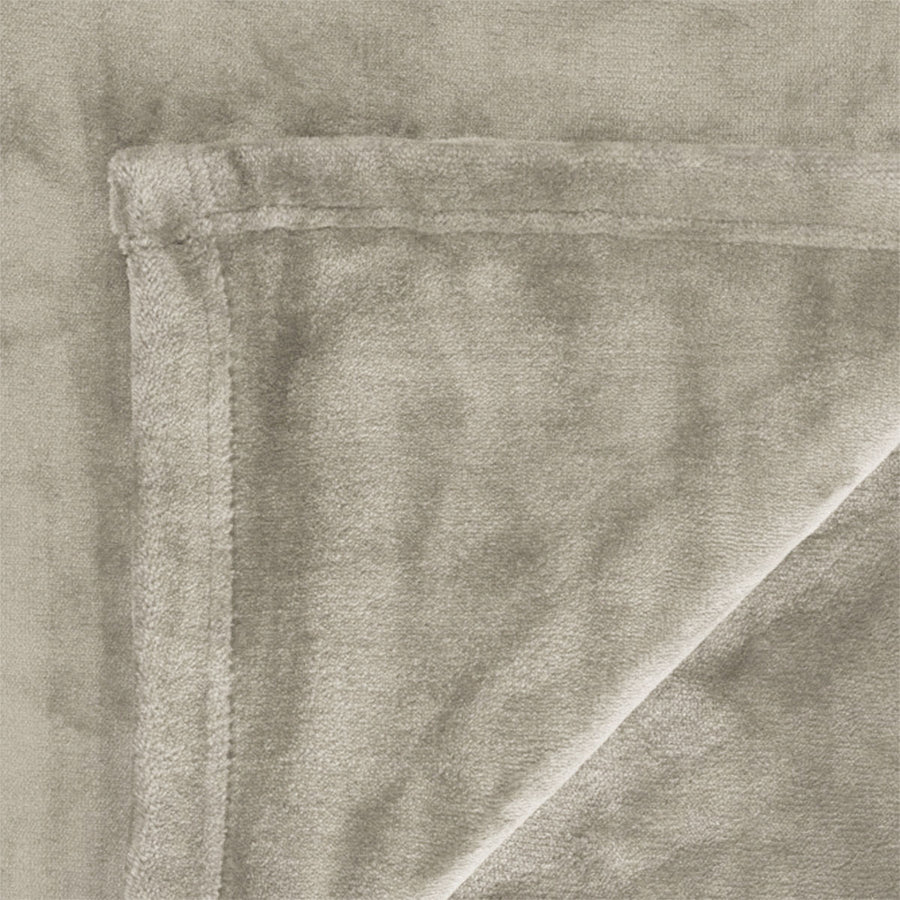 In 2 Linen 350GSM Plush Ultra Soft Velvet Touch Blanket Taupe King/Super King