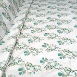 Hotel Living 3 Pce Light Weight Comforter Set Queen/King Corbett Floral Teal - Front View