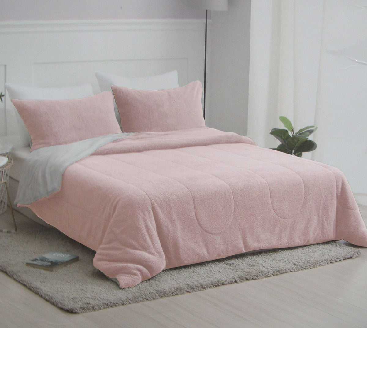 Nolan Blush 4 Piece Comforter Set Queen