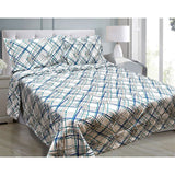 Hotel Living Oscar Crisscross 3-Piece Lightweight Microfiber Comforter Set for Queen/King