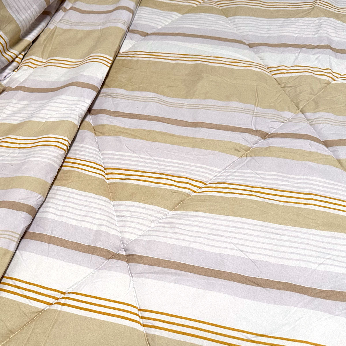 Oscar Stripes Lightweight Microfiber Comforter Set for Queen/King Beds - 3 Pieces by Hotel Living