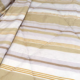 Oscar Stripes Lightweight Microfiber Comforter Set for Queen/King Beds - 3 Pieces by Hotel Living - Front View
