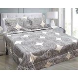 Hotel Living Oscar Curves 3-Piece Lightweight Comforter Set for Queen/King Size