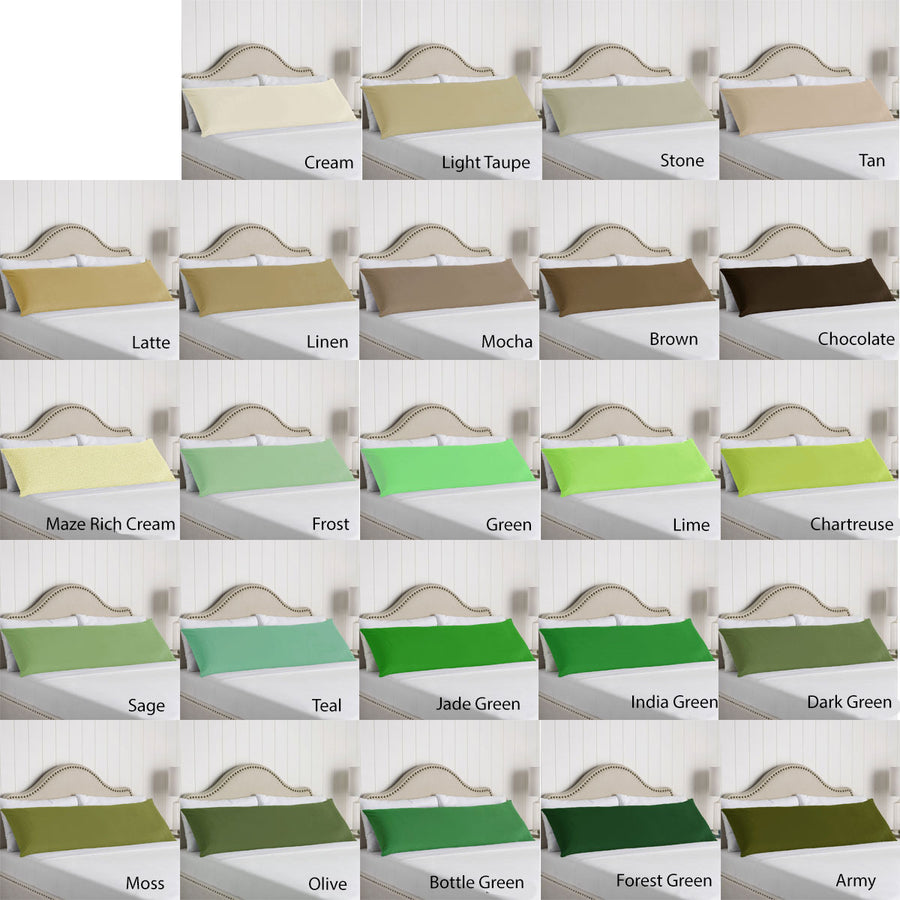 Artex 100% Cotton Body Pillowcase Frost, image 2