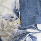 300TC Carolyn Blue Reversible Cotton Quilt Cover Set King - Side View