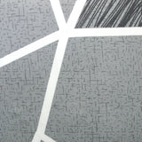 Artex Bentley Grey Quilt Cover Set Geometric Pattern Reversible Printed Microfiber Polyester Single - Side View