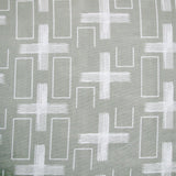 Artex Silver Crosses Quilt Cover Set Queen - Front View
