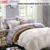 250TC Gilmore Cotton Reversible Quilt Cover Set King - Front View