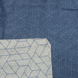 250TC Halifax Cotton Reversible Quilt Cover Set Queen - Side View