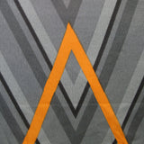 Artex Hayden Orange Quilt Cover Set Geometric Pattern Reversible Printed Microfiber Polyester Queen - Side View