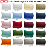 Artex 250TC 100% Cotton Sheet Set Single Charcoal - Front View