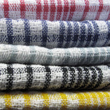 Hotel Living Checkered Set of 5 Cotton Tea Towels - Side View