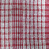Hotel Living Checkered Set of 5 Cotton Tea Towels - Top-Down View