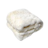 Polar Bear Luxury Faux Fur Throw Rug 127 x 152 cm - Front View