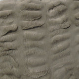Harper Soft Ruched Pattern Faux Fur Throw Rug 127 x 152 cm Mocha