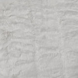 Harper Soft Ruched Pattern Faux Fur Throw Rug 127 x 152 cm White