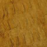 Meadow Soft Faux Fur Throw Rug 127 x 152 cm Mustard - Side View